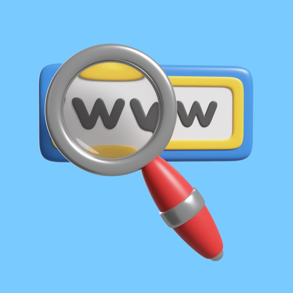 web address icon 3d rendering 23 2150903923